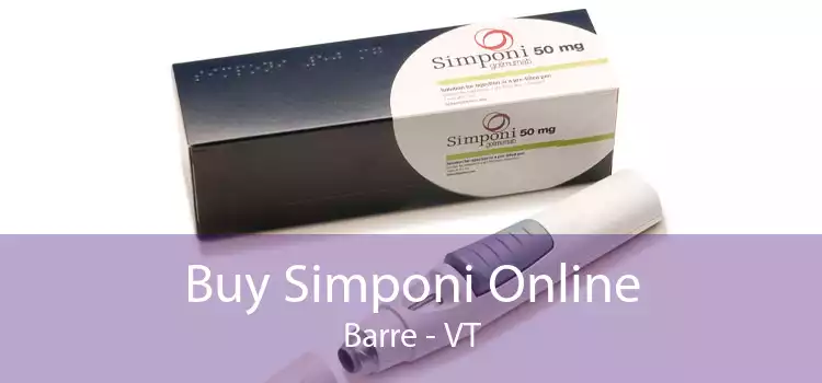 Buy Simponi Online Barre - VT
